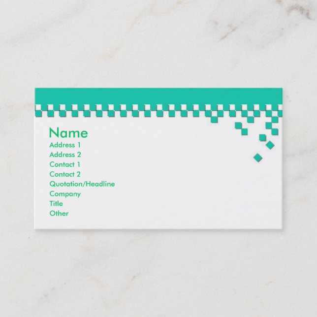 Classic Professional Profile Card (Front)