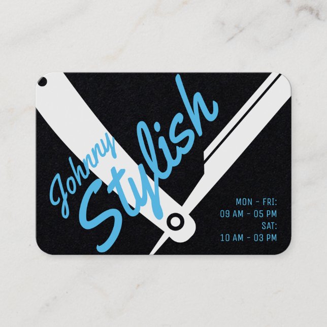 Classic professional stand out black business card (Front)