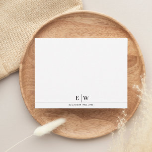 Classic Professional Two Initial Monogram Card