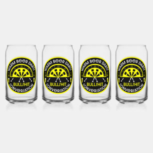 Classic Pub Darts Can Glass