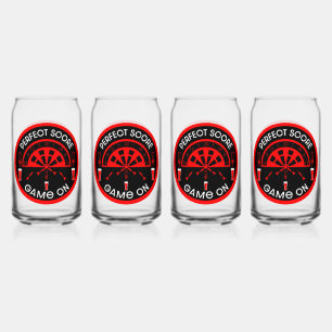 Classic Pub Darts Can Glass
