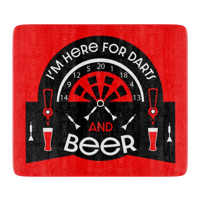 Classic Pub Darts Cutting Board (Front)