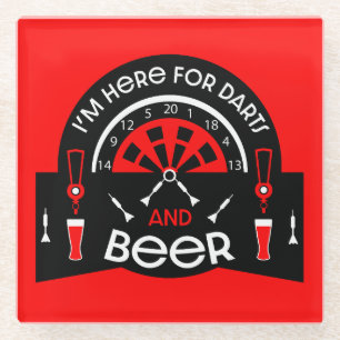 Classic Pub Darts Glass Coaster