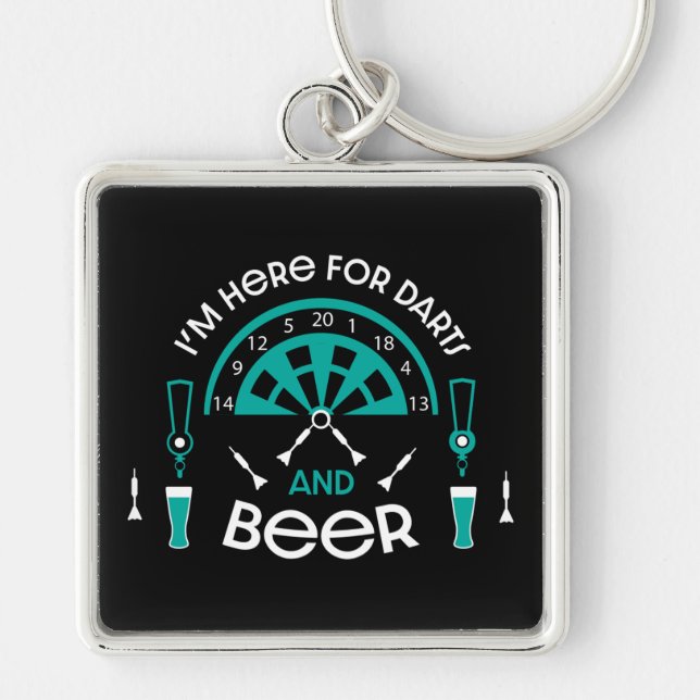 Classic Pub Darts Key Ring (Front)
