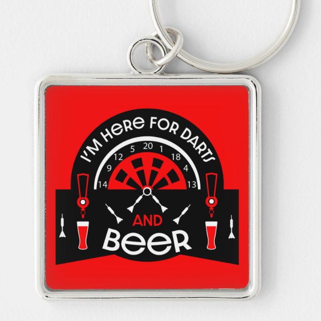 Classic Pub Darts Key Ring (Front)