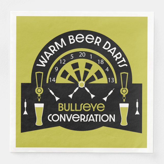 Classic Pub Darts Napkin (Front)