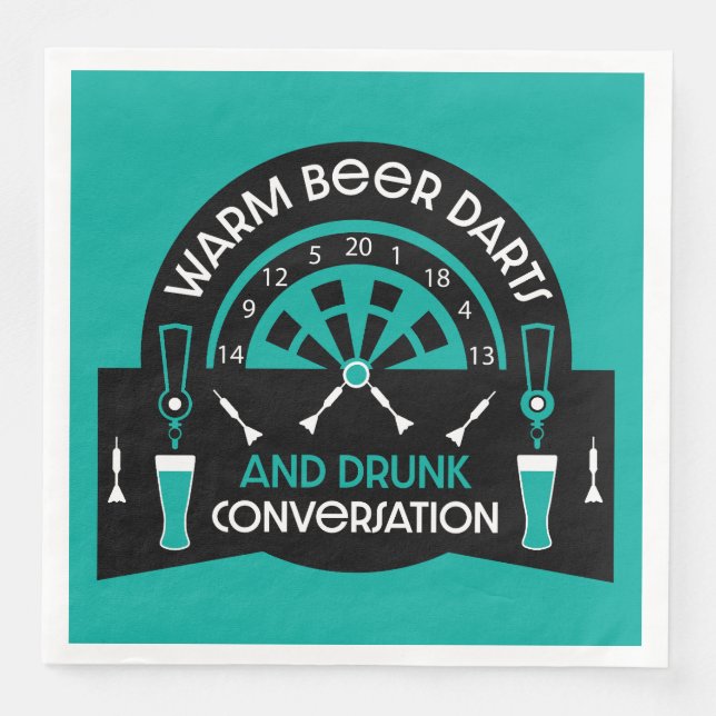 Classic Pub Darts Napkin (Front)