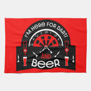 Classic Pub Darts Tea Towel
