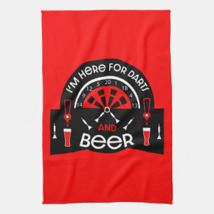 Classic Pub Darts Tea Towel
