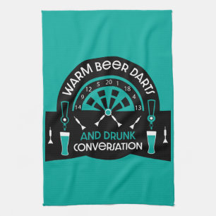 Classic Pub Darts Tea Towel