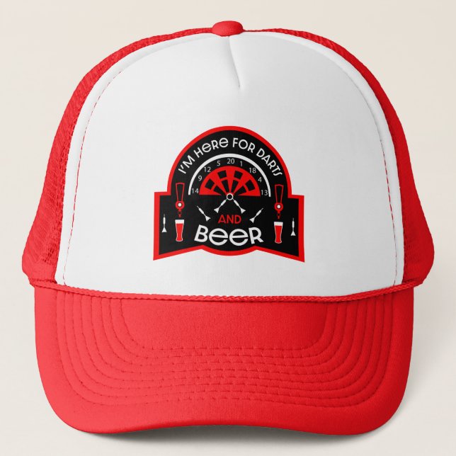 Classic Pub Darts Trucker Hat (Front)