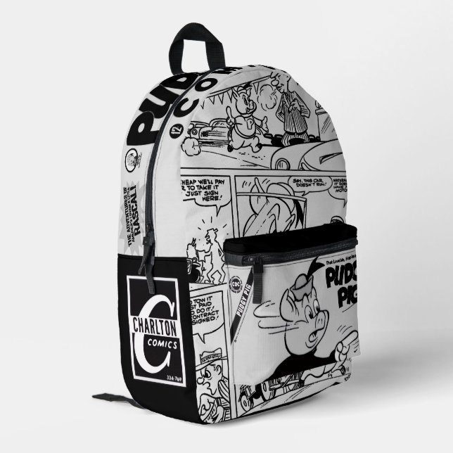 Classic PUDGY PIG Backpack (Back Corner Left)