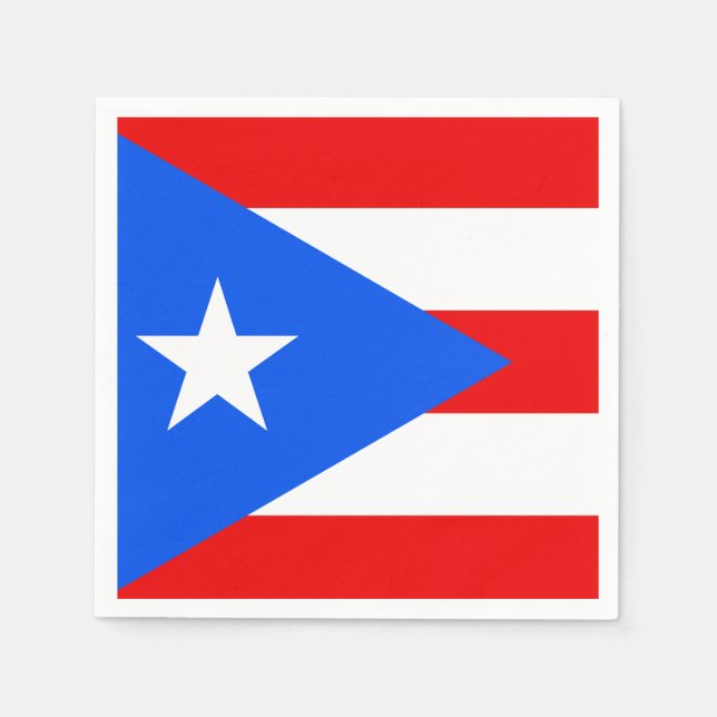 Classic Puerto Rican Flag Napkin (Front)