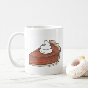 Classic Pumpkin Pie Slice Thanksgiving Dinner Food Coffee Mug