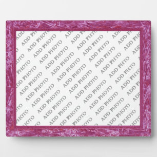 Classic Purple Frame Add Photo Plaque