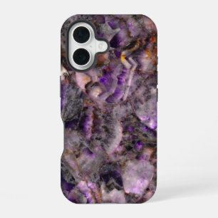 Classic purple granite purple stone purple marble iPhone 16 case