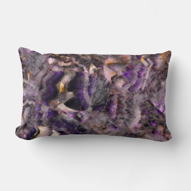 Classic purple granite purple stone purple marble lumbar cushion (Front)