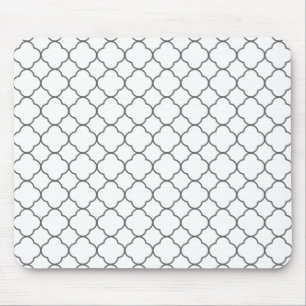 Classic Quatrefoil Pattern Mouse Mat