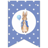 Classic rabbit balloon stars bunting flags