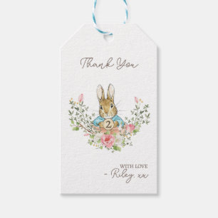 Classic Rabbit Birthday Gift Tags