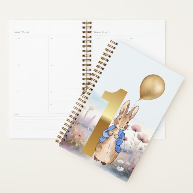 Classic Rabbit first birthday Planner (Display)