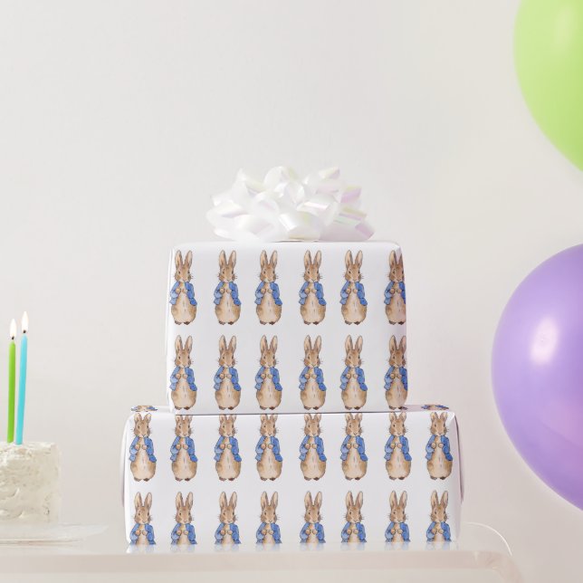Classic rabbit in blue jacket wrapping paper (Party Gifts)