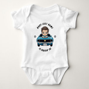 Classic Race Car Baby Boy Cruisin' In  Bodysuit