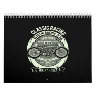 classic racing motorcycle calendar