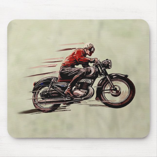 CLASSIC RACING MOTORCYCLE. MOUSE MAT (Front)