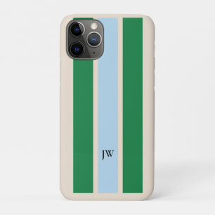 Classic Racing Stripe Monogram Phone Case