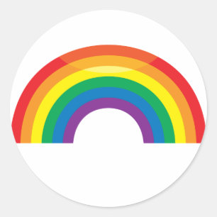 Classic Rainbow Classic Round Sticker