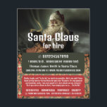 Classic Reading Santa, Santa Claus Entertainer Flyer<br><div class="desc">Classic Reading Santa,  Santa Claus Entertainer Advertising Flyers By The Business Card Store.</div>