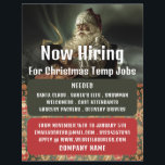Classic Reading Santa, Seasonal Recruitment Advert Flyer<br><div class="desc">Classic Reading Santa,  Seasonal Recruitment Advertising Flyers By The Business Card Store.</div>