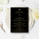 Classic Real Foil Pressed Wedding Menu Cards<br><div class="desc">Celebrate in style with these elegant real foil pressed menu cards. The wording is easy to personalise and your dinner guests will be thrilled when they receive these super stylish menus.</div>