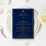 Classic Real Foil Pressed Wedding Menu Cards<br><div class="desc">Celebrate in style with these elegant real foil pressed menu cards. The wording is easy to personalise and your dinner guests will be thrilled when they receive these super stylish menus.</div>