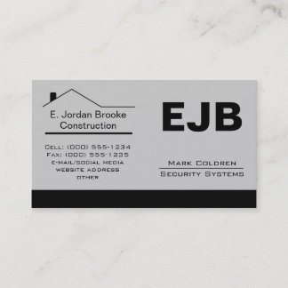 Classic Realtor-Construction-Handyman 1c Business Card