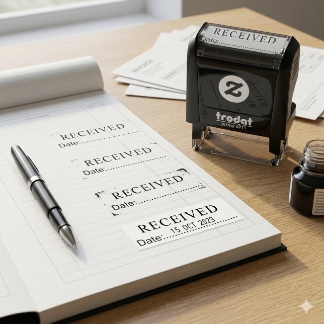 Classic Received and Date Stamp for Office Use (Classic Received and Date Stamp for Office Use)