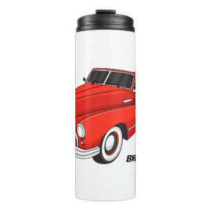 Classic red 1948 automobile thermal tumbler