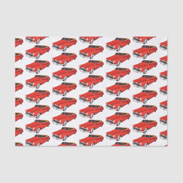 Classic red 1948 automobile tissue paper (Front)