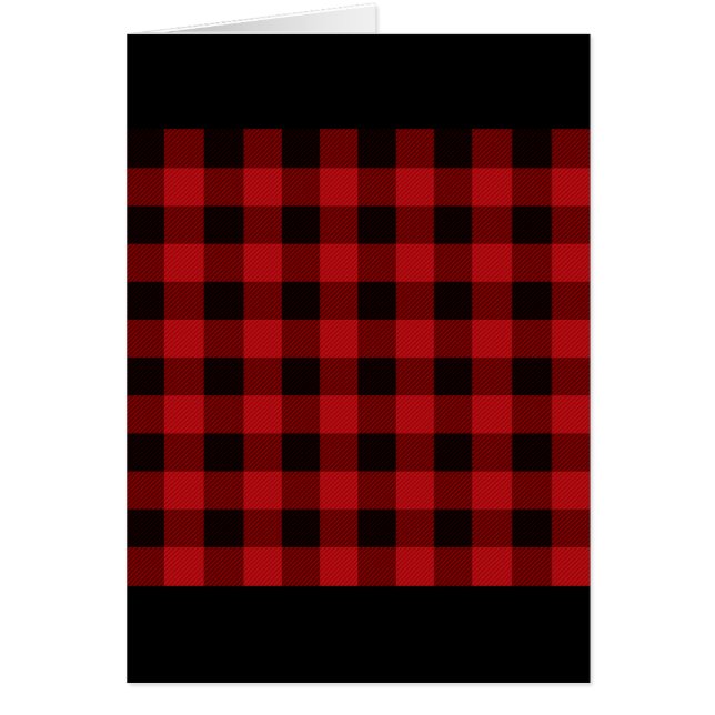 Classic red and black plaid pattern (Front)