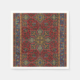 Classic Red and Blue,Persian Rug Carpet Pattern Napkin