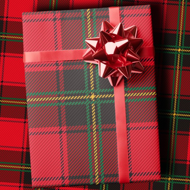 Classic Red and Green Christmas Tartan Plaid Wrapping Paper (Creator Uploaded)