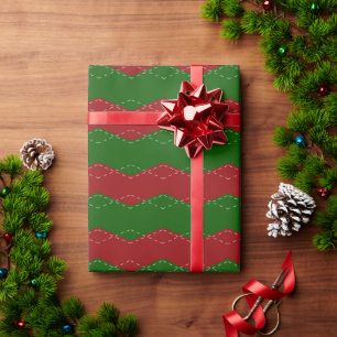 Classic red and green Christmas  Wrapping Paper