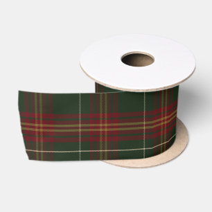 Classic Red and Green Plaid Christmas Satin Ribbon