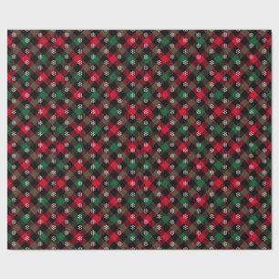 Classic Red and Green Plaid traditional Christmas  Wrapping Paper