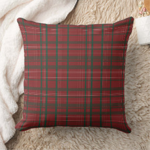 Classic Red and Green Tartan Plaid Cushion