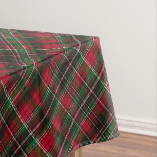 Classic Red and Green Tartan Plaid Tablecloth