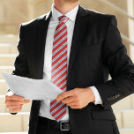 Classic Red and Navy Stripes Tie<br><div class="desc">Classic stripes design that can be easily personalised for a father's day gift,  wedding party gifts for your groomsmen,  corporate events,  etc</div>