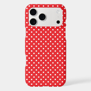 Classic Red and White Tiny Polka Dot Pattern
