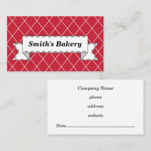 Classic Red Banner Business Card